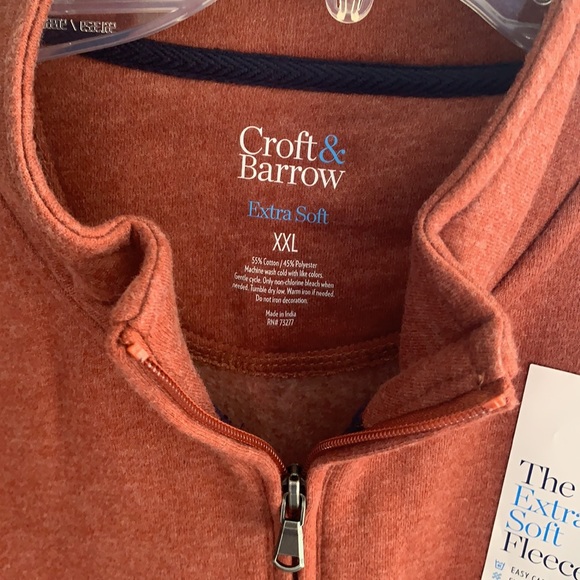 Croft & Barrow Extra Soft Fleece 1/4 Zip - Picture 3 of 5